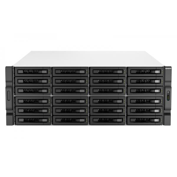 QNAP TS-H3087XU-RP NAS Armadio (4U) Collegamento ethernet LAN Nero, Bianco E-2378 [TS-H3087XU-RP-E2378-64G]