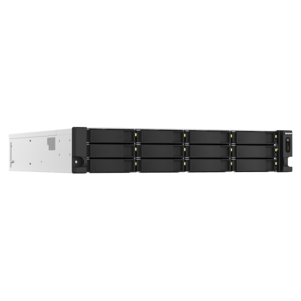 QNAP TS-h1887XU-RP NAS Armadio (2U) Collegamento ethernet LAN Nero, Bianco E-2334 [TS-H1887XU-RP-E2334-16G]