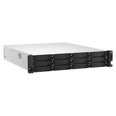 QNAP TS-h1887XU-RP NAS Armadio (2U) Collegamento ethernet LAN Nero, Bianco E-2334 [TS-H1887XU-RP-E2334-16G]