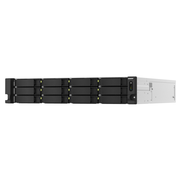 QNAP TS-h1887XU-RP NAS Armadio (2U) Collegamento ethernet LAN Nero, Bianco E-2334 [TS-H1887XU-RP-E2334-16G]