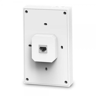 TP-Link - EAP655-Wall - AX3000 Wall-Plate Dual-Band Wi-Fi 6 Access Point, Uplink: 1 Gigabit RJ45 Port- Downlink: 3 Gigabit RJ45 Port, 574Mbps at 2.4 GHz + 2402 Mbps at 5 GHz, Compatible with EU & U [EAP655-Wall]
