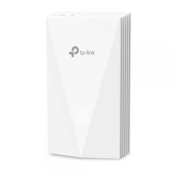 TP-Link - EAP655-Wall - AX3000 Wall-Plate Dual-Band Wi-Fi 6 Access Point, Uplink: 1 Gigabit RJ45 Port- Downlink: 3 Gigabit RJ45 Port, 574Mbps at 2.4 GHz + 2402 Mbps at 5 GHz, Compatible with EU & U [EAP655-Wall]