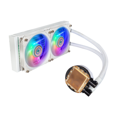 COOLER MASTER HEAT SINK MASTERLIQUID PL240 FLUX WHITE EDITION ARGB LIQUID COOLER HEAT SINK [MLY-D24M-A23PZ-RW] 