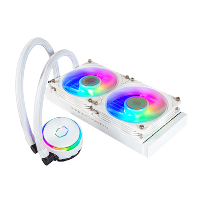 COOLER MASTER HEAT SINK MASTERLIQUID PL240 FLUX WHITE EDITION ARGB LIQUID COOLER HEAT SINK [MLY-D24M-A23PZ-RW] 