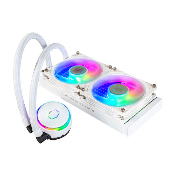 COOLER MASTER HEAT SINK MASTERLIQUID PL240 FLUX WHITE EDITION ARGB LIQUID COOLER HEAT SINK [MLY-D24M-A23PZ-RW] 