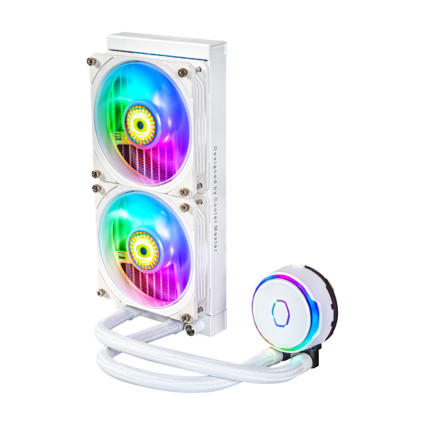 Cooler Master MasterLiquid PL240 Flux White Edition Case per computer Liquid cooling kit 12 cm Bianco [MLY-D24M-A23PZ-RW]