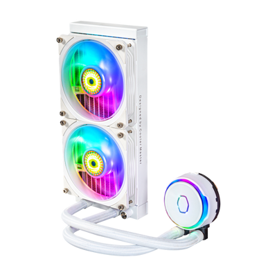 COOLER MASTER HEAT SINK MASTERLIQUID PL240 FLUX WHITE EDITION ARGB LIQUID COOLER HEAT SINK [MLY-D24M-A23PZ-RW] 