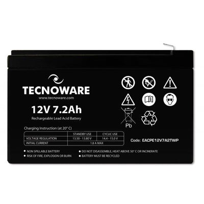 POWER BATTERY TECNOWARE 12V 7,2AH FASTON6,3 MM [EACPE12V7A2TWP]