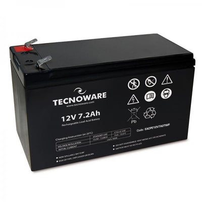 POWER BATTERY TECNOWARE 12V 7,2AH FASTON6,3 MM [EACPE12V7A2TWP]