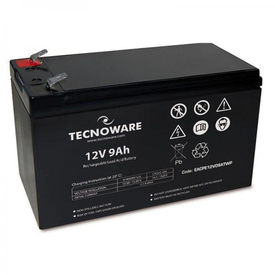 POWER BATTERY TECNOWARE 12V 9AH FASTON 6,3 MM [EACPE12V09ATWP]