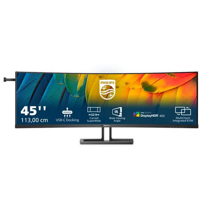 PHILIPS MONITOR CURVO 45 WLED VA 32:9 5120x1440 4MS, DP/HDMI, USB-C DOCKING, REG ALTEZZA, MULTIMEDIA [45B1U6900C]