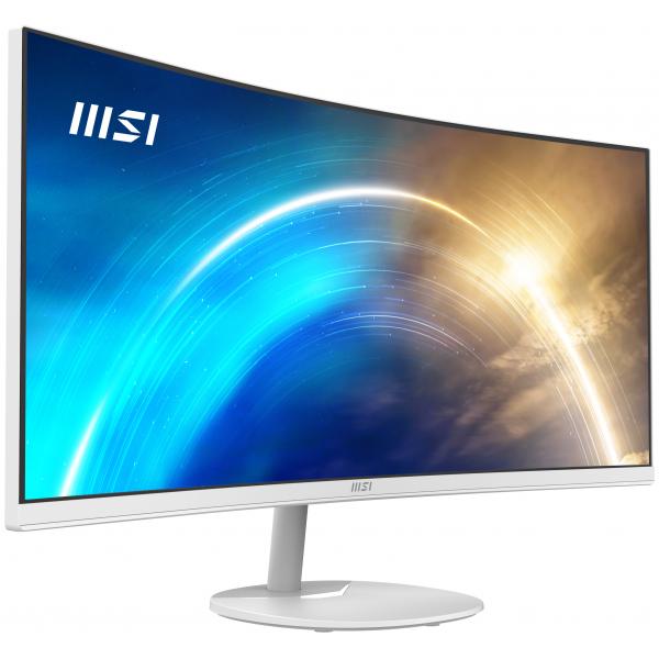 MSI MONITOR CURVO 34 LED VA 21:9 QHD, 1500R, 1MS 60hz, DP/HDMI, MULTIMEDIA, BLANCO [PRO MP341CQW] 