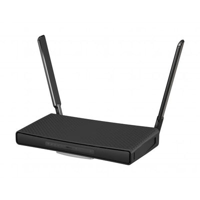 MikroTik, hAP ax with 4-core 1.8 GHz CPU, 1GB RAM, 4 x Gbit LAN, 1 x 2.5 Gbit LAN (supports PoE-in/out), two wireless interfaces (built-in 2.4 GHz 802.11b/g/n/ax dual-chain, built-in 5 GHz 802.11a/n/ [C53UiG+5HPaxD2HPaxD]