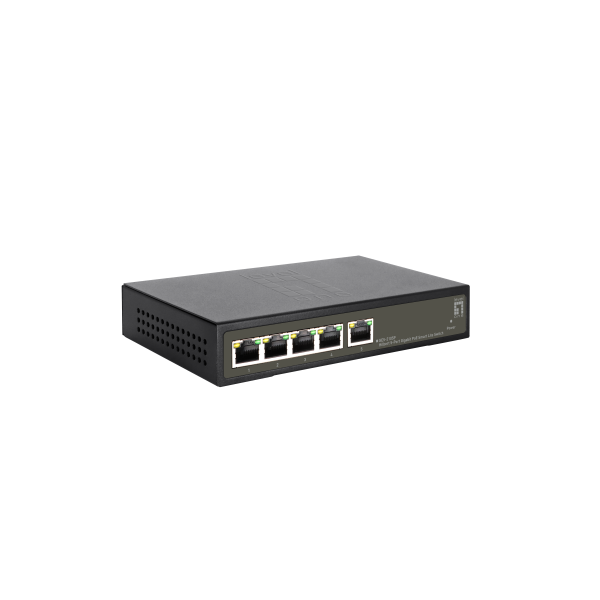 Level One Hilbert 5-Port Gigabit PoE Smart Lite Switch - 802.3at/af PoE - 4 PoE Outputs - 60W PoE Power Budget [GES-2105P]