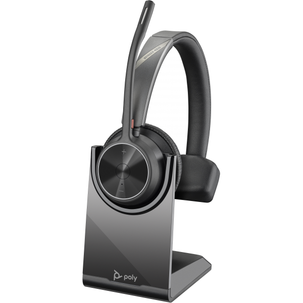 Hp Poly Voyager 4310 UC Monaural Headset +BT700 USB-A Adapter +Charging Stand [77Y92AA]