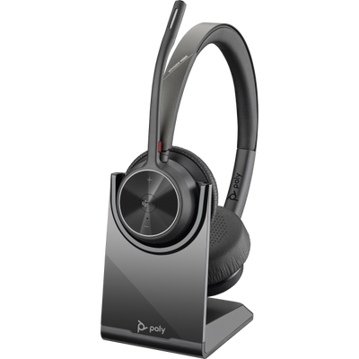 Hp Poly Voyager 4320-M Microsoft Teams Certified Headset + BT700 dongle + Charging Stand [77Z32AA]