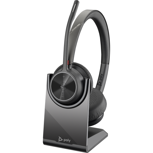 Hp Poly Voyager 4320-M Microsoft Teams Certified Headset + BT700 dongle + Charging Stand [77Z32AA]