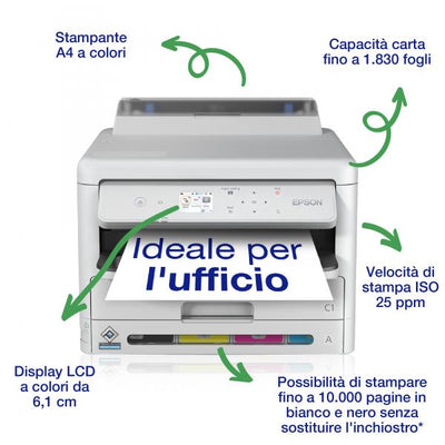 Epson Workforce Pro WF-C5390DW inkjet printer - Colour - 4800 x 1200 DPI - A4 - Wi-Fi - White [C11CK25401]