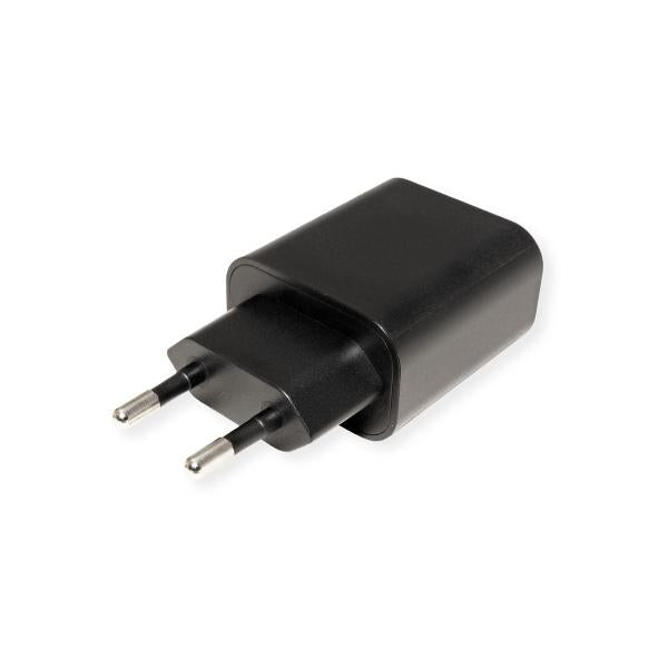VALUE CARICATORE DA PARETE 1 PORTA TYPE C 25W NERO [19.99.1094]