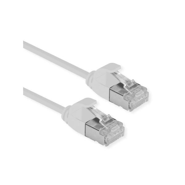 ROLINE CAVO DI RETE U/FTP DATACENTER PATCHCORD CAT.6A/CLASSE EA, LSOH, SLIM, GRIGIO, 0.3M [21.15.3301]