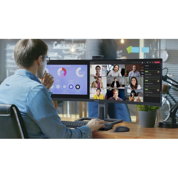 Philips Serie 6000 45B1U6900CH/00 Monitor PC 113 cm (44.5") 5120 x 1440 Pixel UltraWide Dual Quad HD LED Nero [45B1U6900CH/00]