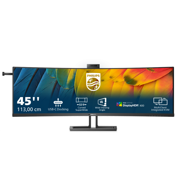 Philips Serie 6000 45B1U6900CH/00 Monitor PC 113 cm (44.5") 5120 x 1440 Pixel UltraWide Dual Quad HD LED Nero [45B1U6900CH/00]