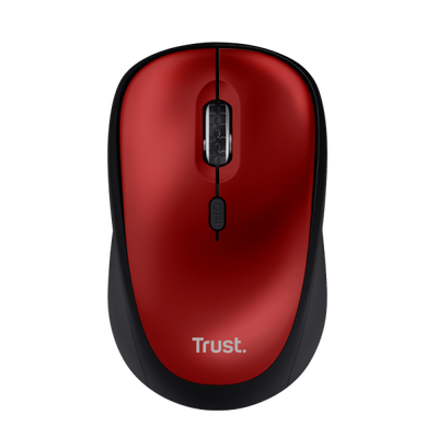 TRUST MOUSE YVI WIRELESS, ECO, ROSSO [24550]