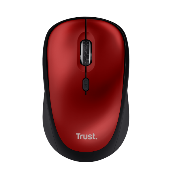TRUST MOUSE YVI WIRELESS, ECO, ROSSO [24550]