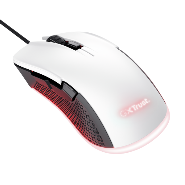 TRUST MOUSE GAMING RGB CABLATO 7.200 DPI, 6 PULSANTI PROGRAMMABILI - PLASTICA RICICLATA 68 - GXT 92 [24730]