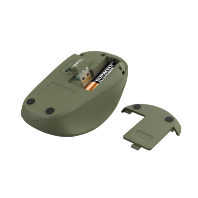 TRUST MOUSE YVI WIRELESS ECO, VERDE [24552]