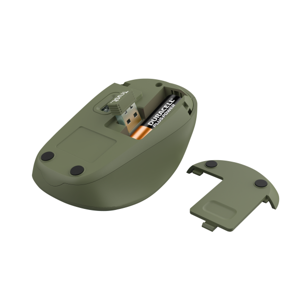 TRUST MOUSE YVI WIRELESS ECO, VERDE [24552]