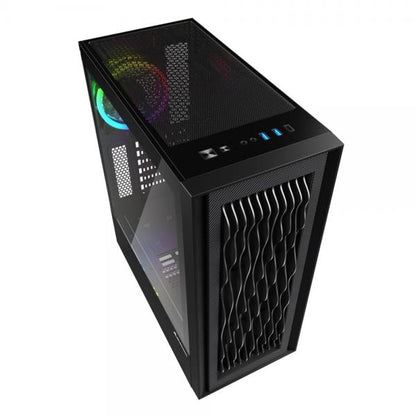 SHARKOON CASE RGB WAVE, ATX, ADDRESSABLE, 7 SLOT EXPANSION, 1 USB-C, 2 USB 3.0 [RGB WAVE]