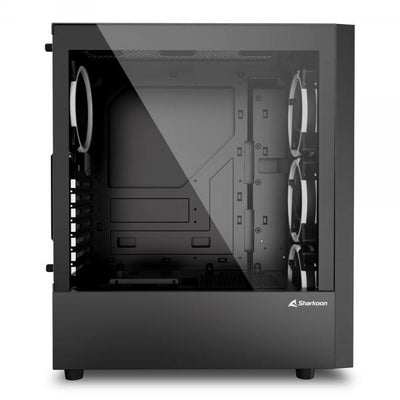 SHARKOON CASE RGB WAVE, ATX, ADDRESSABLE, 7 SLOT EXPANSION, 1 USB-C, 2 USB 3.0 [RGB WAVE]