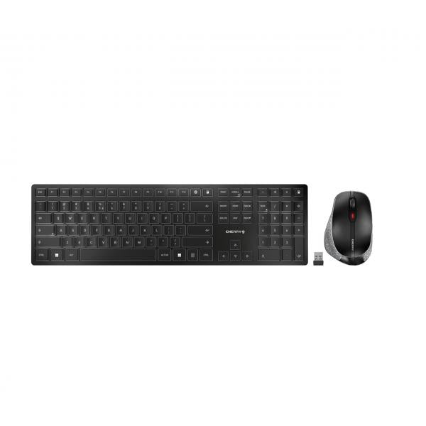 Cherry DW 9500 SLIM - Desktop set - Wireless - QWERTY SPAIN - Black [JD-9500ES-2]