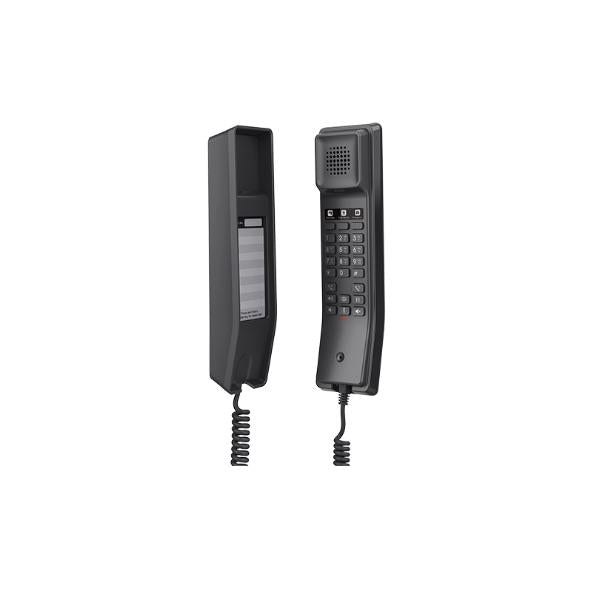 Grandstream GHP611 - IP POE Hotel Phone, Black, 2 SIP accounts, remote management via GDMS (alimentatore non incluso) [GHP611]