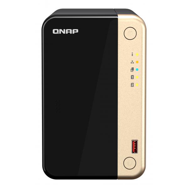 Qnap Intel Celeron N5095 2 GHz - NAS Tower - 2 x 3.5 inch SATA 6Gb/s - 8GB [TS-264-8G]