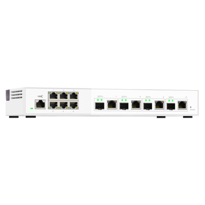 QNAP QSW-M2106-4C switch di rete Gestito L2 2.5G Ethernet (100/1000/2500) Bianco [QSW-M2106-4C]