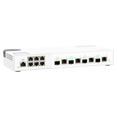 QNAP QSW-M2106-4C switch di rete Gestito L2 2.5G Ethernet (100/1000/2500) Bianco [QSW-M2106-4C]