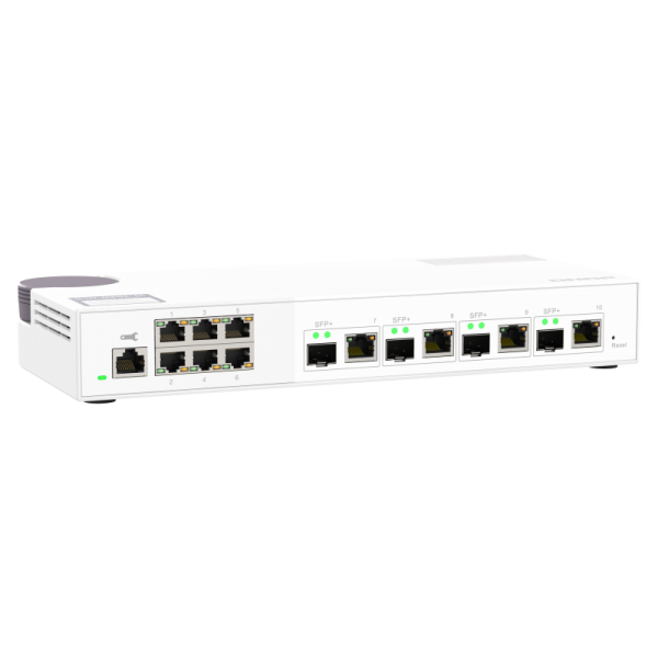 QNAP QSW-M2106-4C switch di rete Gestito L2 2.5G Ethernet (100/1000/2500) Bianco [QSW-M2106-4C]
