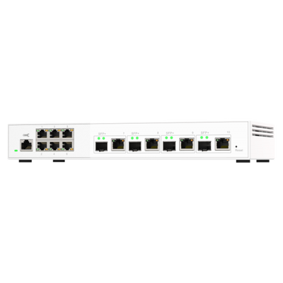 QNAP QSW-M2106-4C switch di rete Gestito L2 2.5G Ethernet (100/1000/2500) Bianco [QSW-M2106-4C]