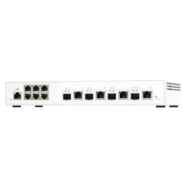 QNAP QSW-M2106-4C switch di rete Gestito L2 2.5G Ethernet (100/1000/2500) Bianco [QSW-M2106-4C]