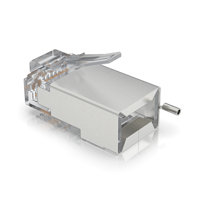 Ubiquiti- RJ45 Male connector with shielding - Surge Protection Connector SHD -Renamed from TC-CON - pacco da 100 [UISP-Connector-SHD]