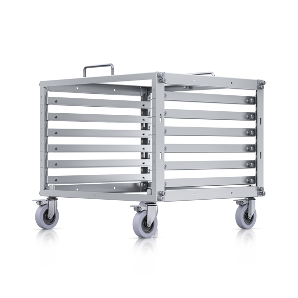 Ubiquiti - U-Rack-6U-TL - 6U-sized device rack with a 24-port blank patch panel, Lockable casters [U-Rack-6U-TL]