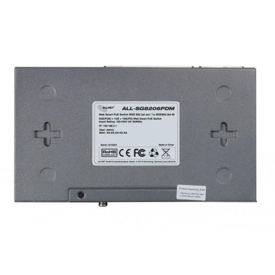Allnet ALL SG8205PDM, Smart managed 5 Port Gigabit PoE Switch, 4x Gigabit PoE (802.3af) PROMO [ALL-SG8206PDM]
