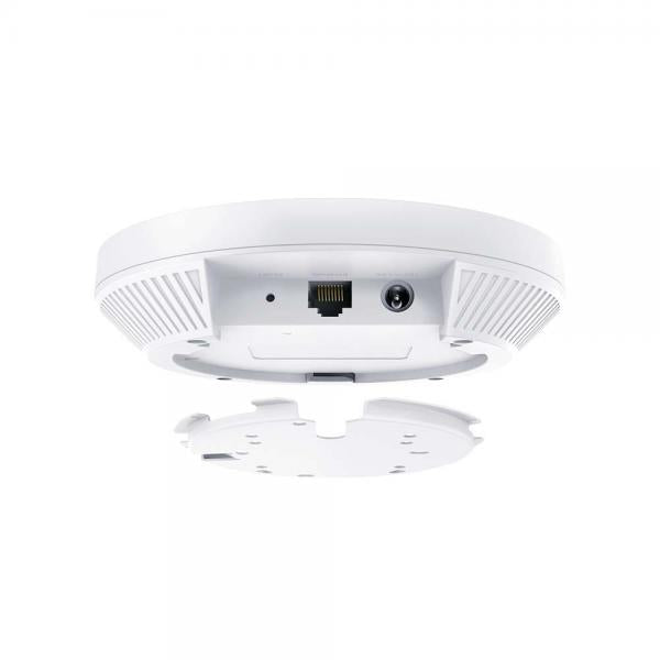 TP-Link - EAP613 - AX1800 Ceiling Mount Dual-Band Wi-Fi 6 Access Point, 1x Gigabit RJ45 Port, 574Mbps at 2.4 GHz + 1201 Mbps at 5 GHz, 802.3at POE and 12V DC (Power Adapter is not included), 2x Inter [EAP613]
