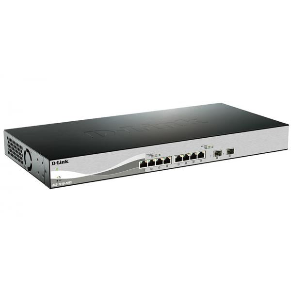 D-LINK SWITCH 10 PORTE MANAGED L2/L3 10G ETHERNET (100/1000/10000) 1U NERO [DXS-1210-10TS]