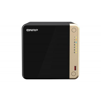 Qnap Intel Celeron N5095 NAS Tower - 8GB SODIMM DDR4 - 4GB Flash - 4 Bays 3.5 inch - Black [TS-464-8G]