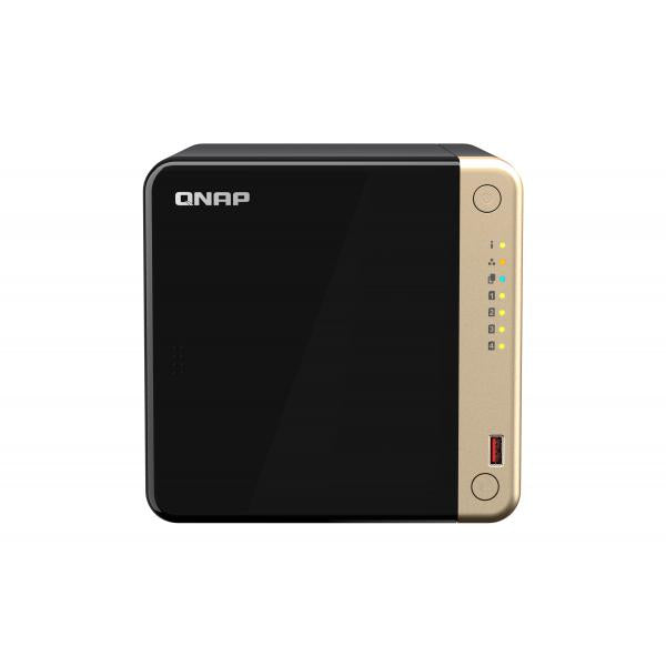 Qnap Intel Celeron N5095 NAS Tower - 8GB SODIMM DDR4 - 4GB Flash - 4 Bays 3.5 inch - Black [TS-464-8G]