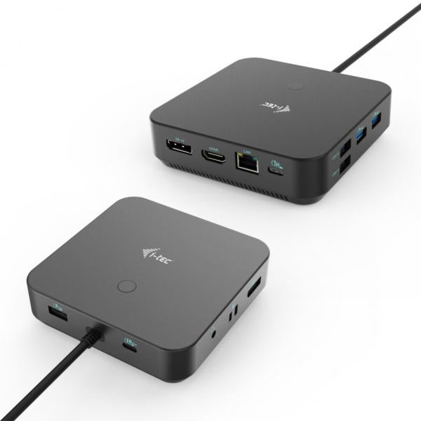 i-tec USB-C HDMI Dual DP Docking Station with Power Delivery 100 W + Universal Charger 100 W [C31TRI4KDPDPRO100]