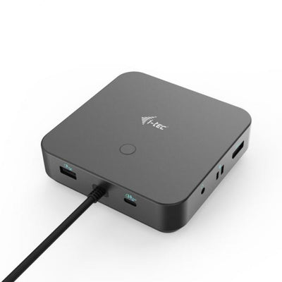 i-tec USB-C HDMI Dual DP Docking Station with Power Delivery 100 W + Universal Charger 100 W [C31TRI4KDPDPRO100]